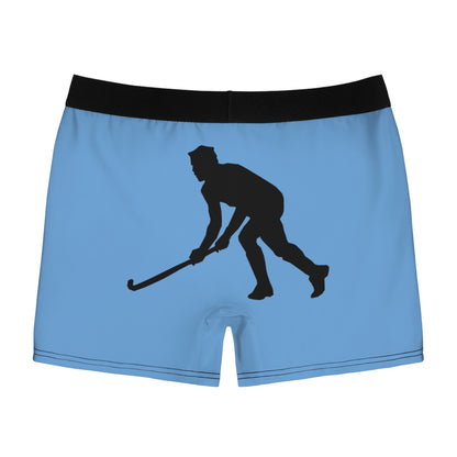 Men's Boxer Briefs: Hockey Light Blue