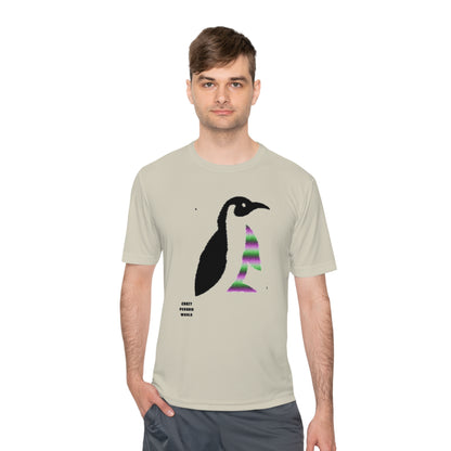 Moisture Wicking Tee: Crazy Penguin World Logo #1