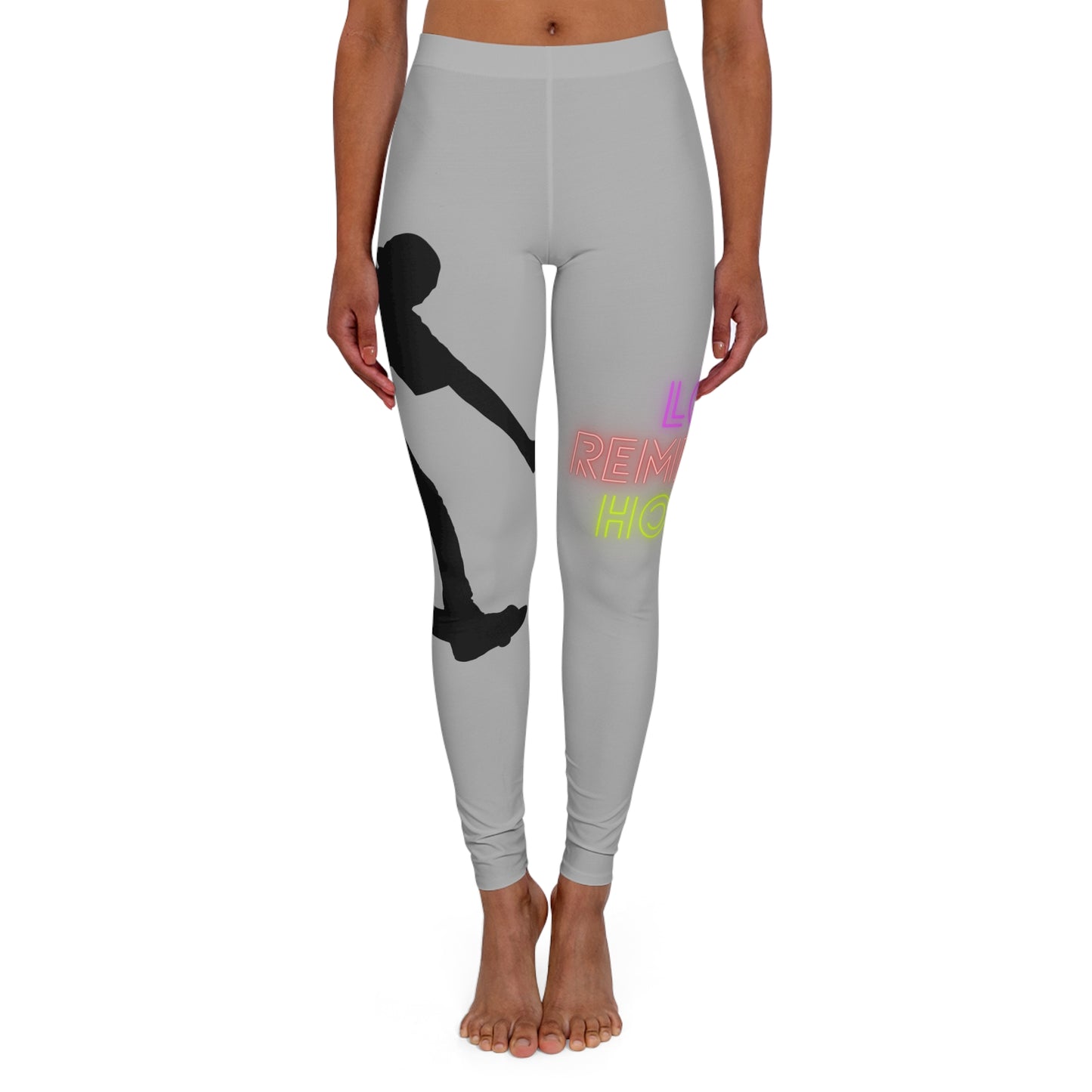 Women's Spandex Leggings: Skateboarding Lite Grey