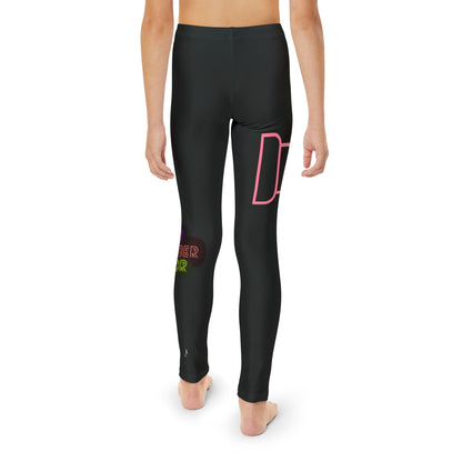 Youth Full-Length Leggings: Fight Cancer Black