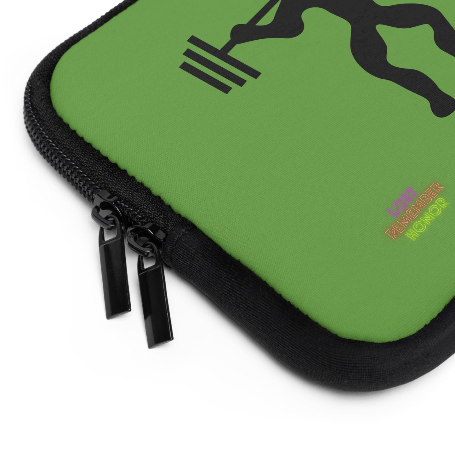 Laptop Sleeve: Weightlifting Green