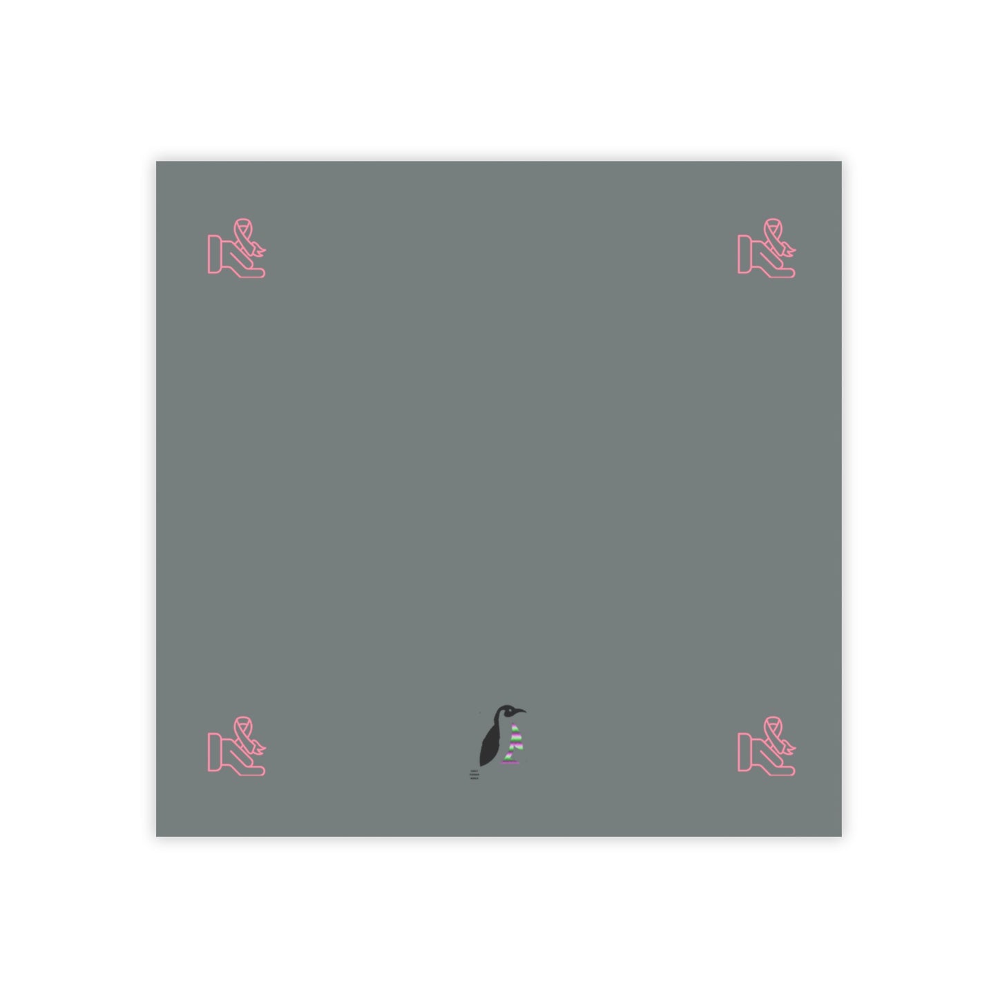 Post-it® Note Pads: Fight Cancer Dark Grey