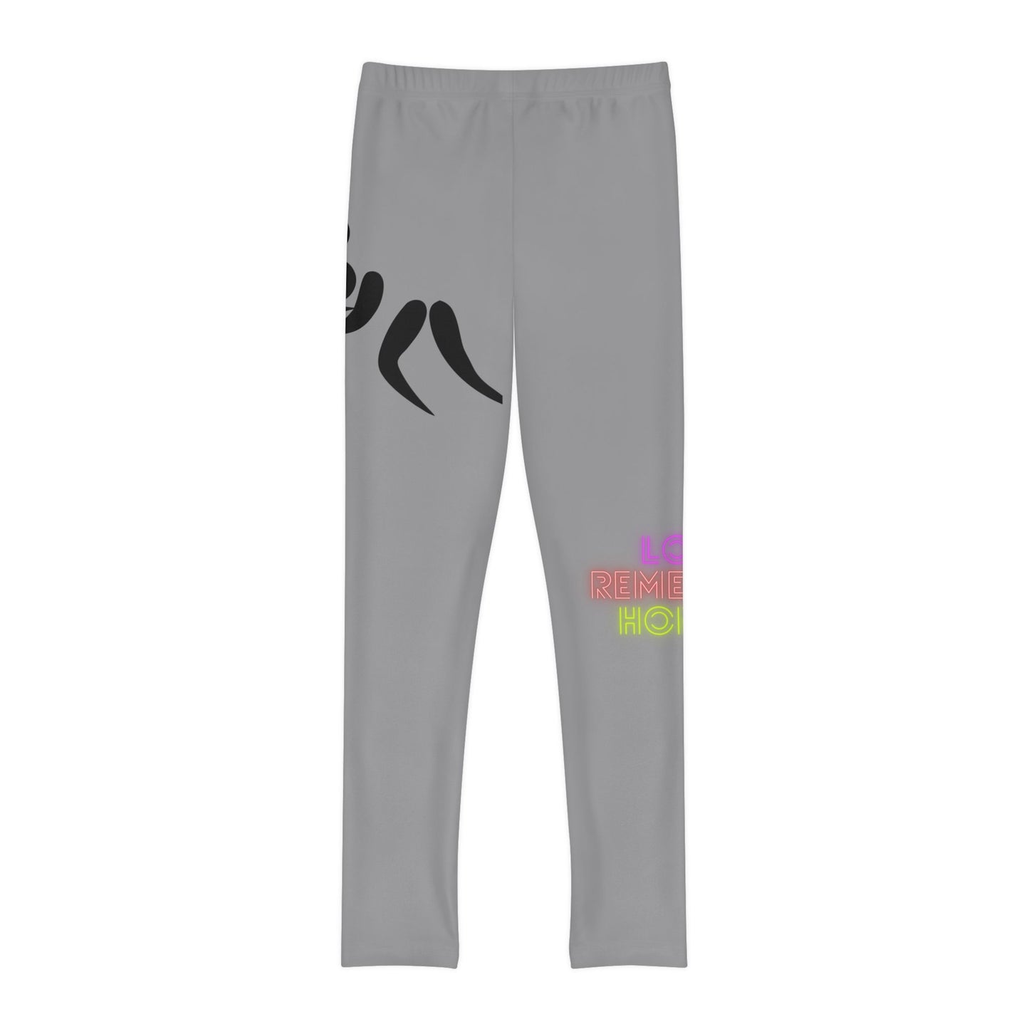 Youth Full-Length Leggings: Wrestling Grey