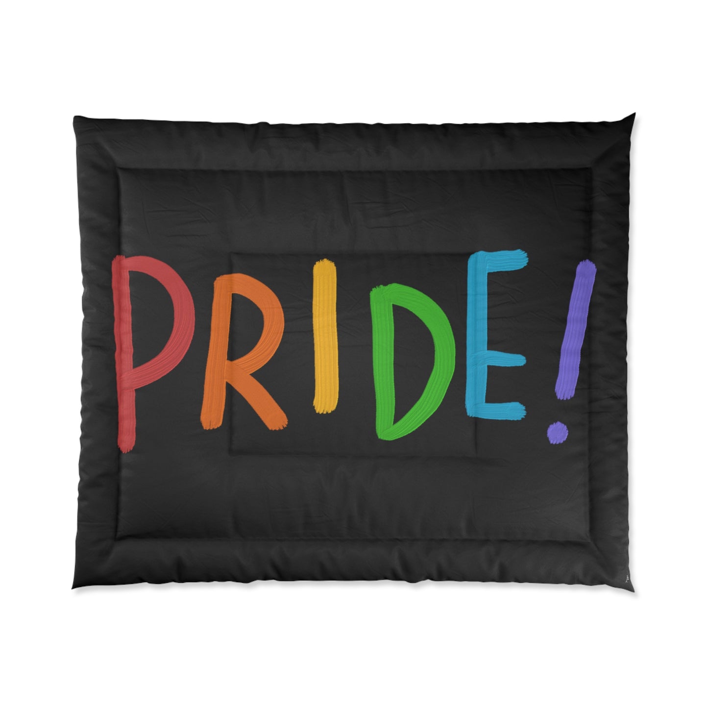 Comforter: LGBTQ Pride Black