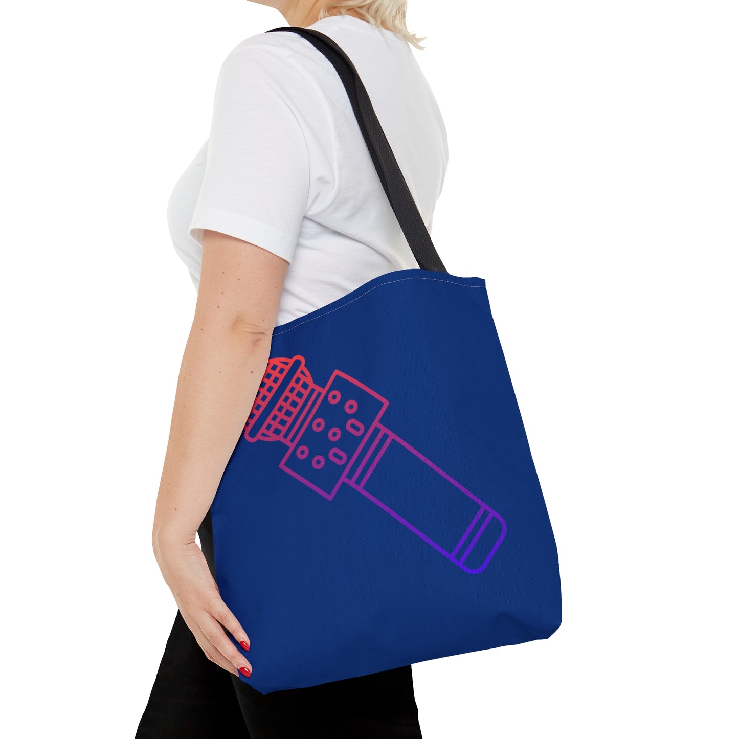 Tote Bag: Music Dark Blue