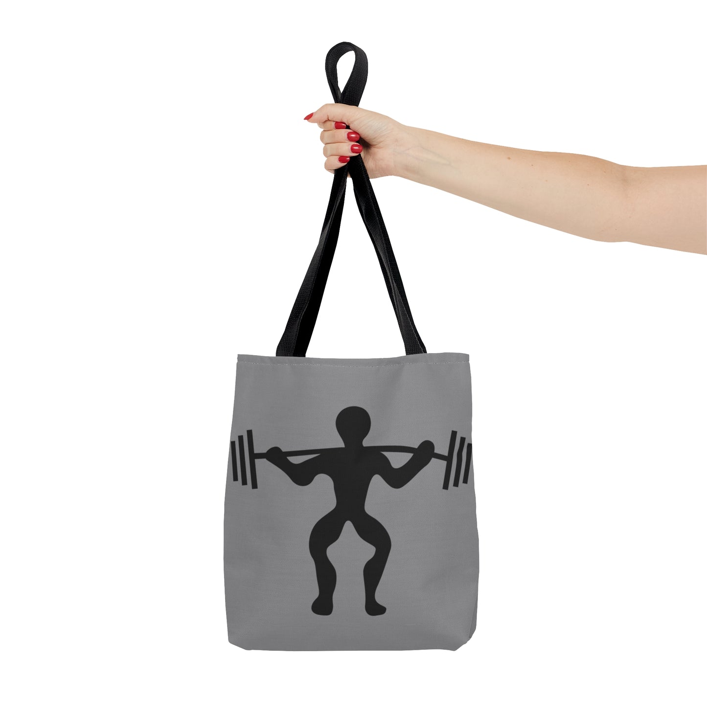 Tote Bag: Weightlifting Grey