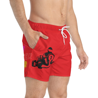 Swim Trunks: Racing Red