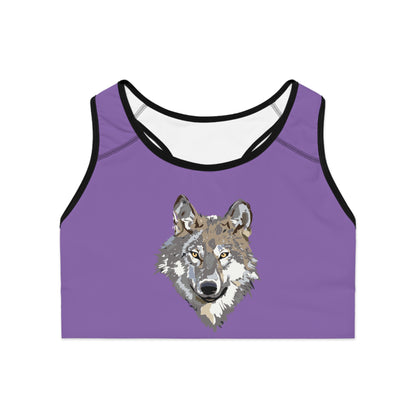 Sports Bra: Wolves Lite Purple