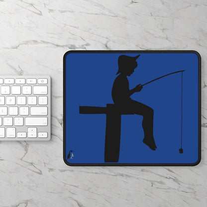 Gaming Mouse Pad: Fishing Dark Blue