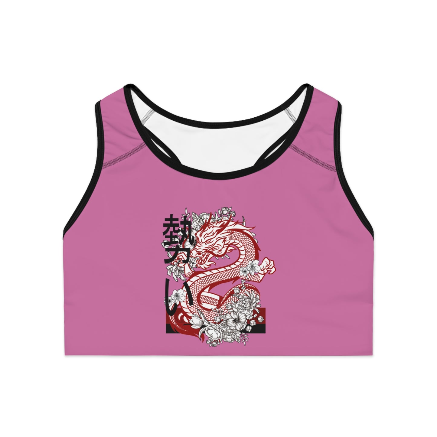 Sports Bra: Dragons Lite Pink