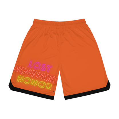 Basketball Rib Shorts: Golf Orange