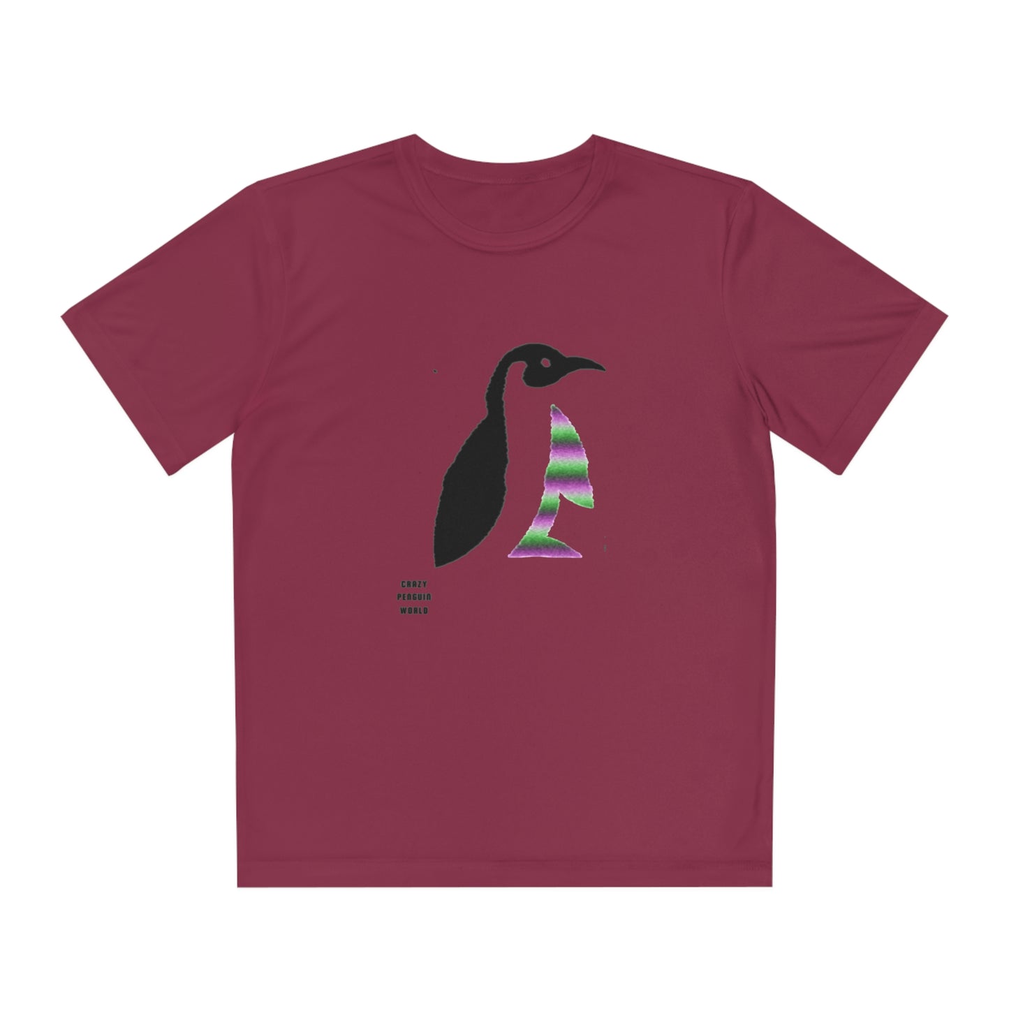 Youth Competitor Tee #2: Crazy Penguin World Logo