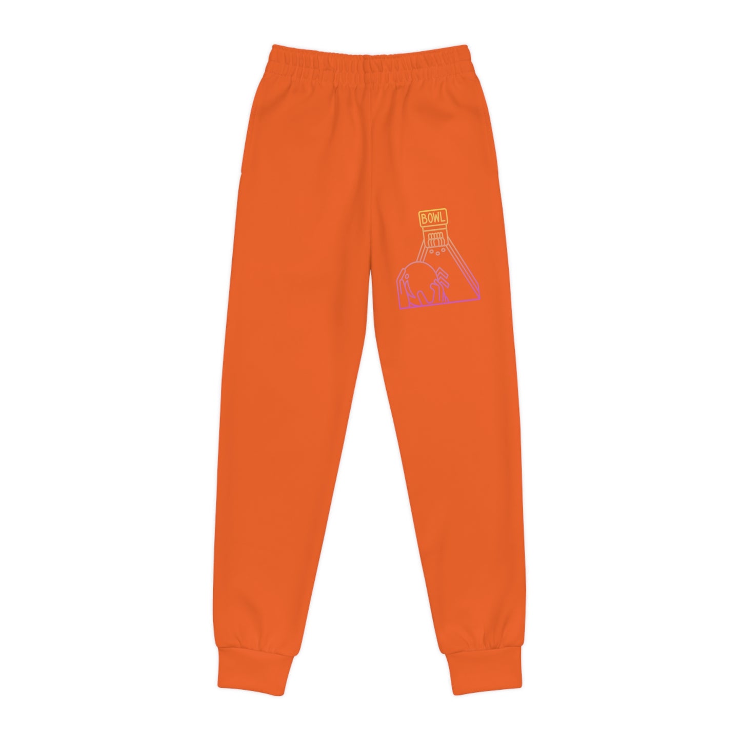 Youth Joggers: Bowling Orange