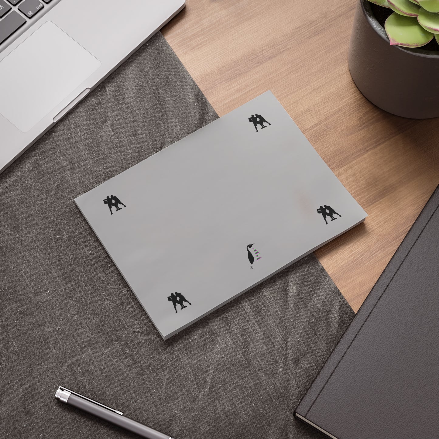 Post-it® Note Pads: Basketball Lite Grey