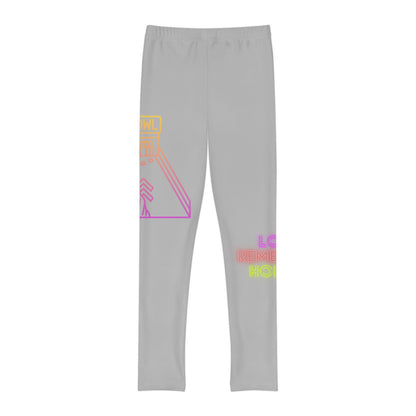 Youth Full-Length Leggings: Bowling Lite Grey