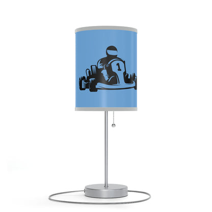 Lamp on a Stand, US|CA plug: Racing Lite Blue