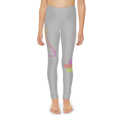 Youth Full-Length Leggings: Bowling Lite Grey