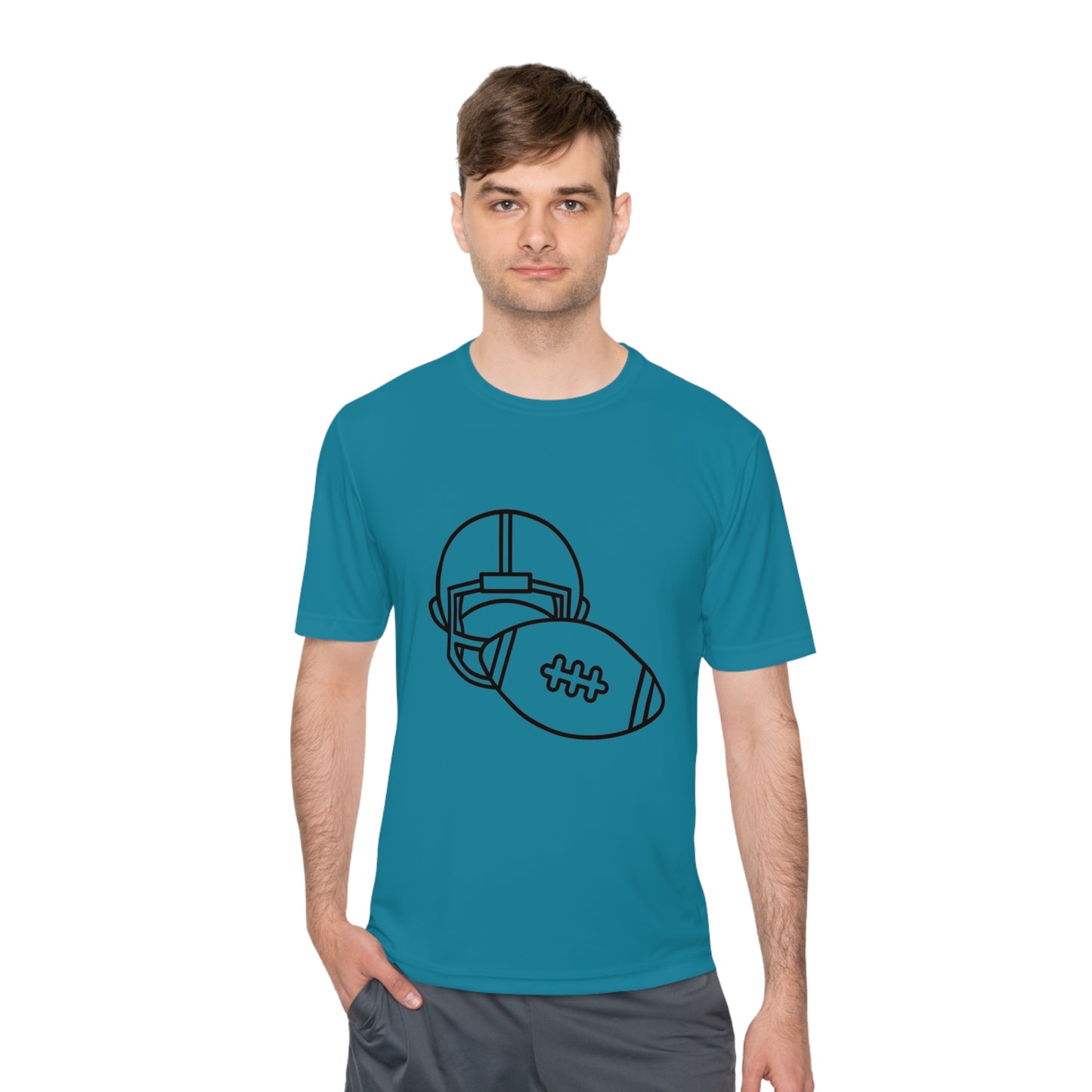 Moisture Wicking Tee: Football #2