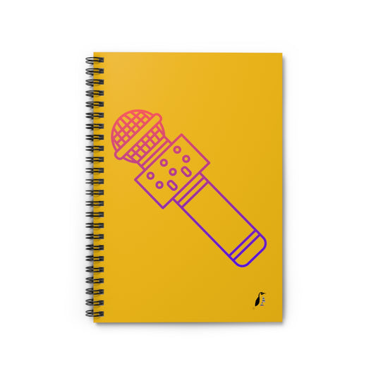 Spiral Notebook - Ruled Line: Music Yellow