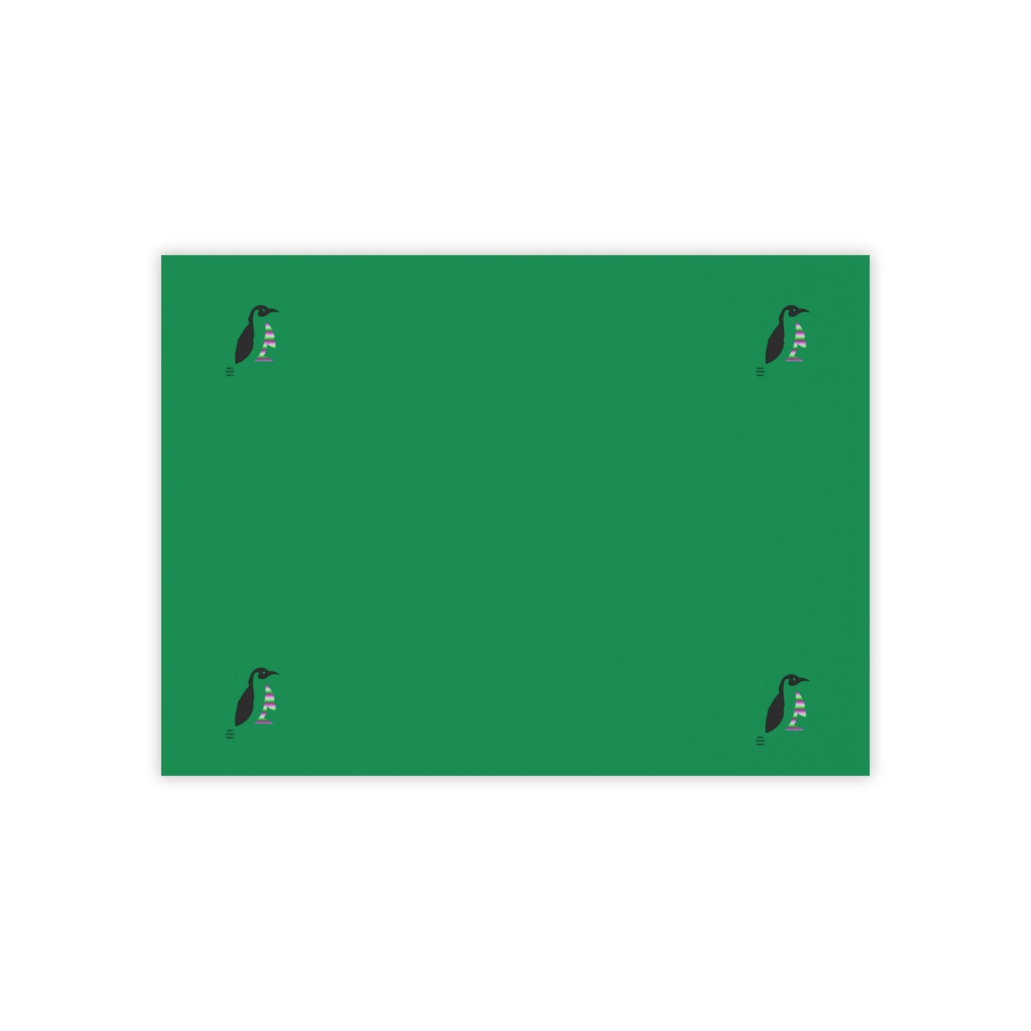 Post-it® Note Pads: Crazy Penguin World Logo Dark Green