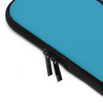 Laptop Sleeve: Soccer Turquoise