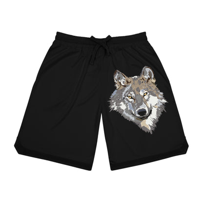 Basketball Rib Shorts: Wolves Black