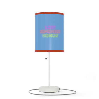 Lamp on a Stand, US|CA plug: Football Lite Blue