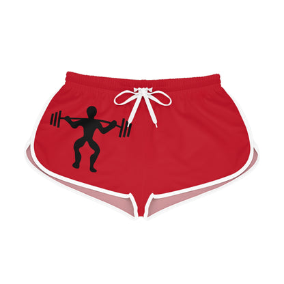 Women's Relaxed Shorts: Weightlifting Dark Red