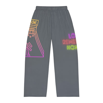 Men's Pajama Pants: Bowling Dark Grey