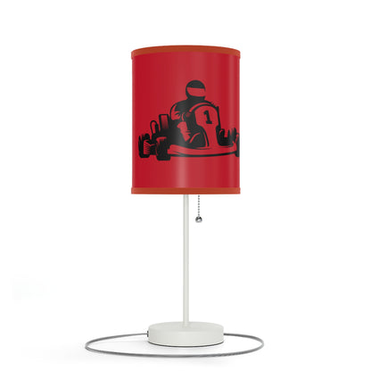 Lamp on a Stand, US|CA plug: Racing Dark Red