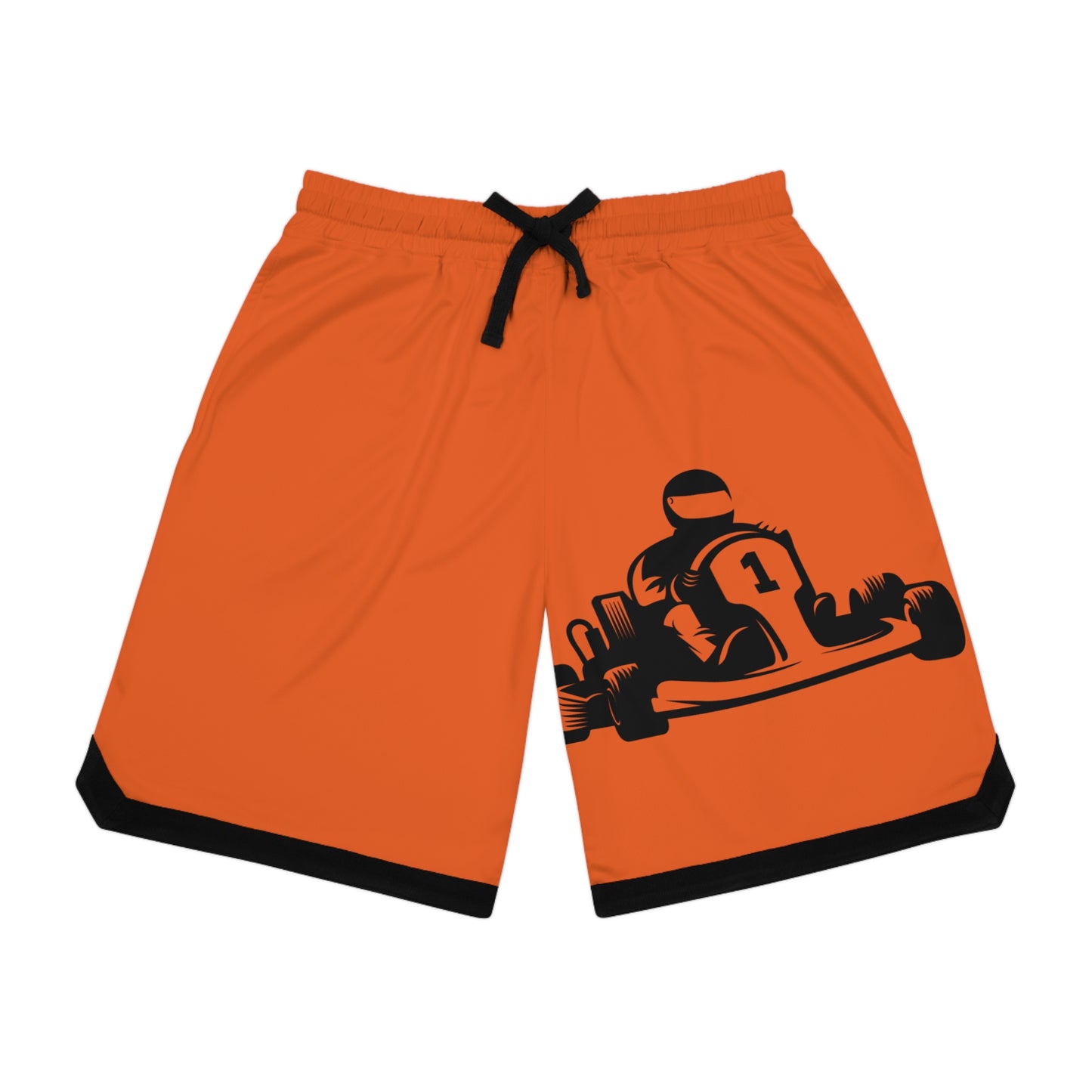 Basketball Rib Shorts: Racing Orange