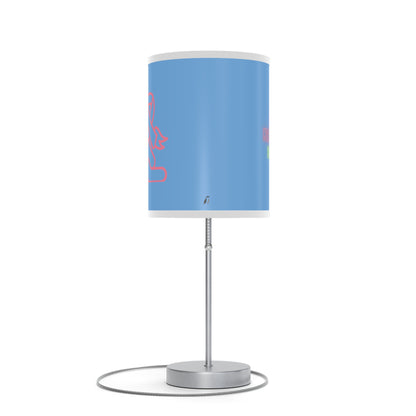 Lamp on a Stand, US|CA plug: Fight Cancer Lite Blue