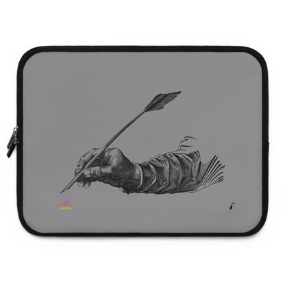 Laptop Sleeve: Writing Grey