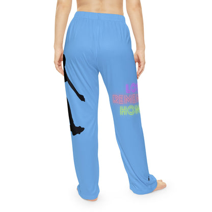 Women's Pajama Pants: Skateboarding Lite Blue