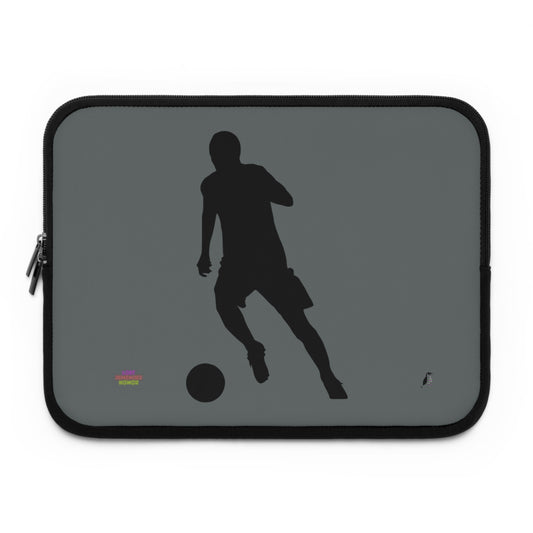 Laptop Sleeve: Soccer Dark Grey