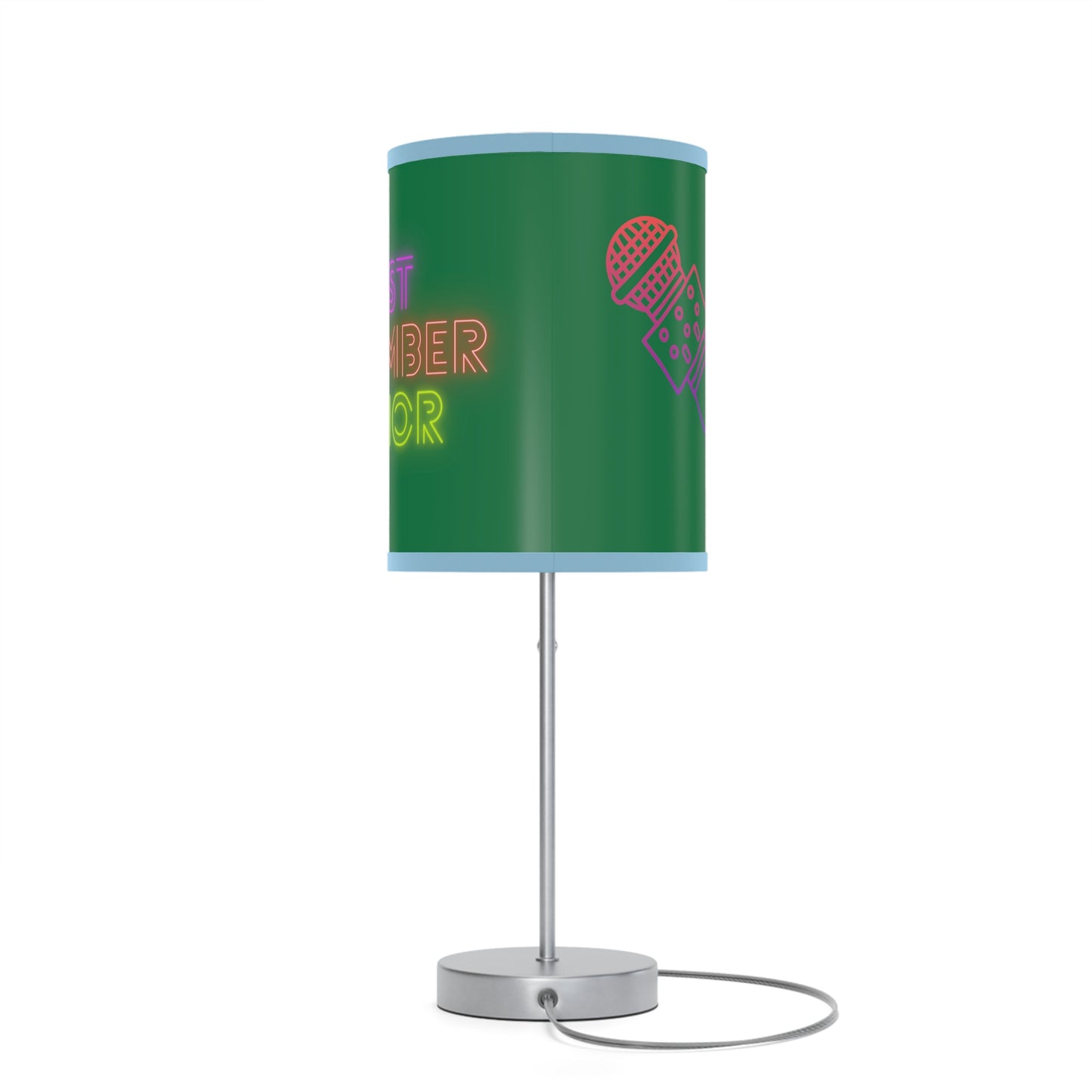 Lamp on a Stand, US|CA plug: Music Dark Green