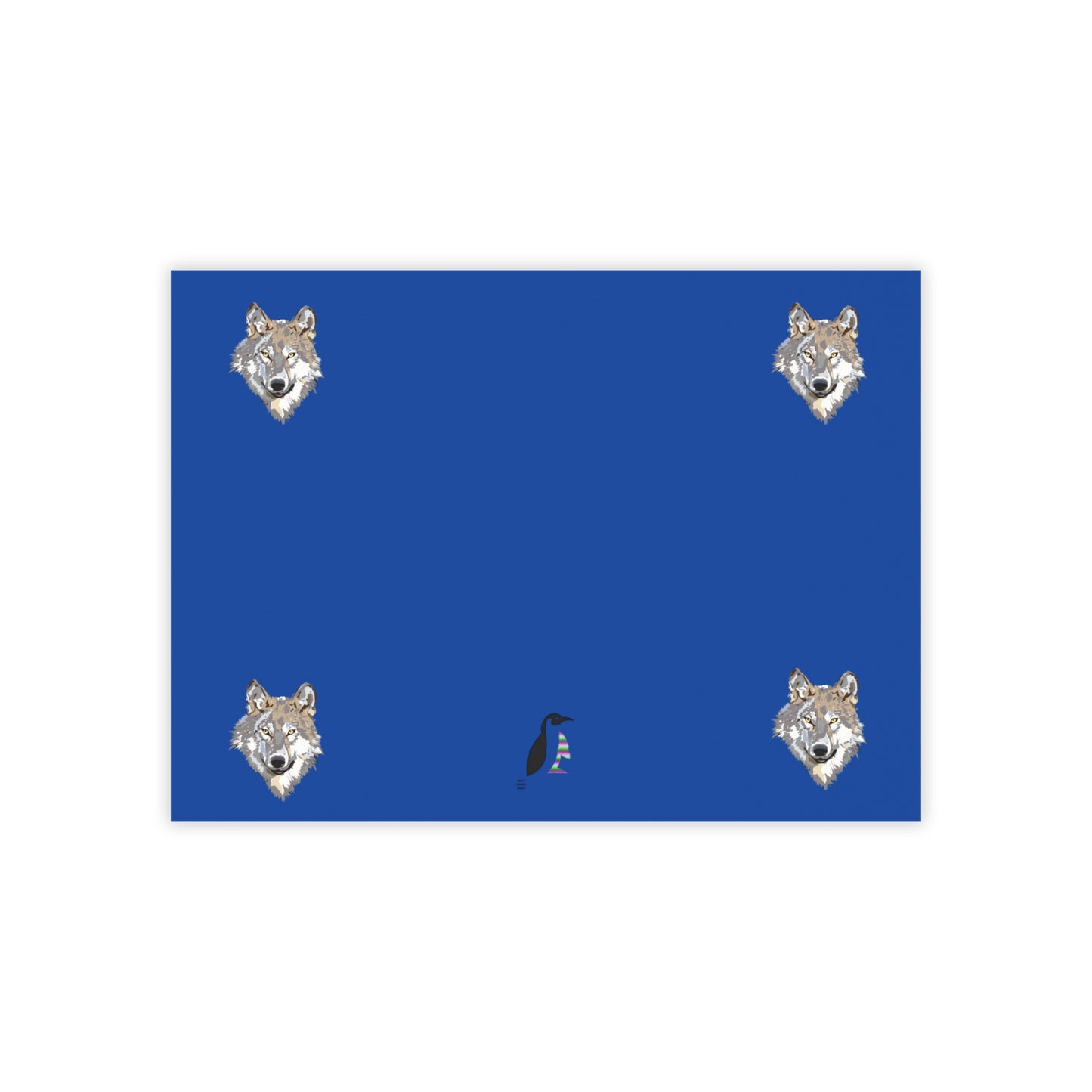 Post-it® Note Pads: Wolves Dark Blue