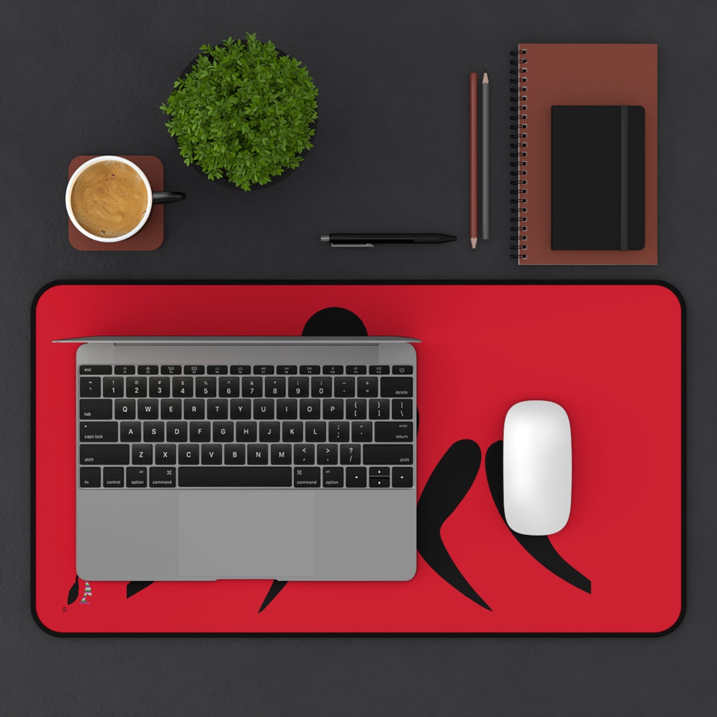 Desk Mat: Wrestling Dark Red