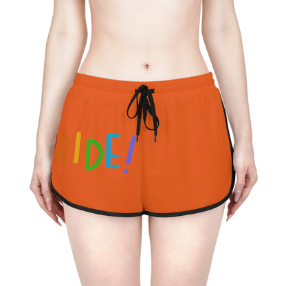 Women's Relaxed Shorts: LGBTQ Pride Orange