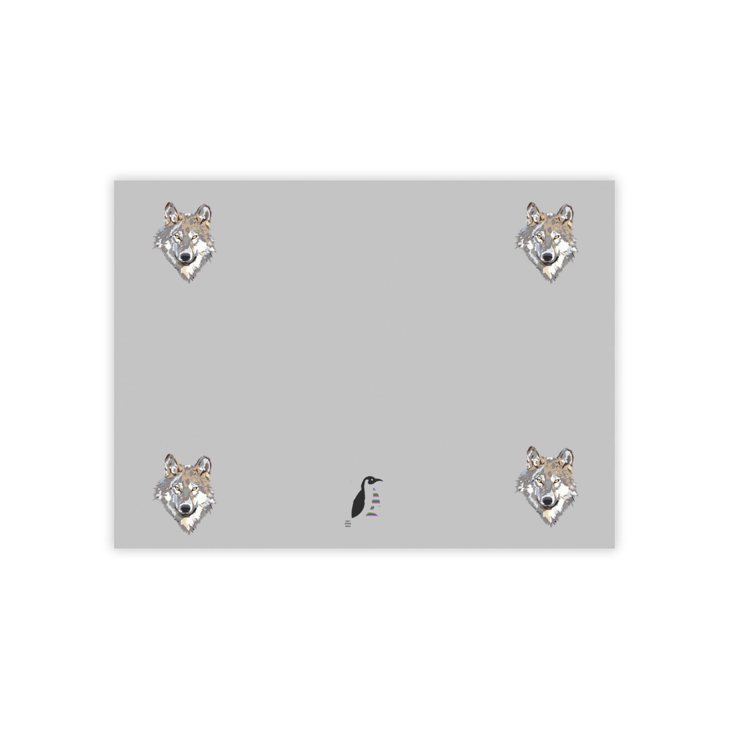 Post-it® Note Pads: Wolves Lite Grey