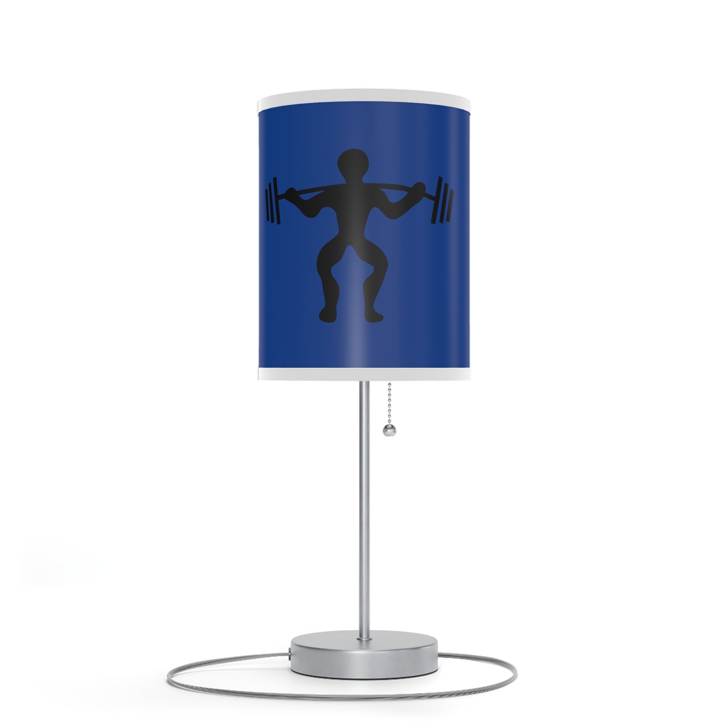 Lamp on a Stand, US|CA plug: Weightlifting Dark Blue