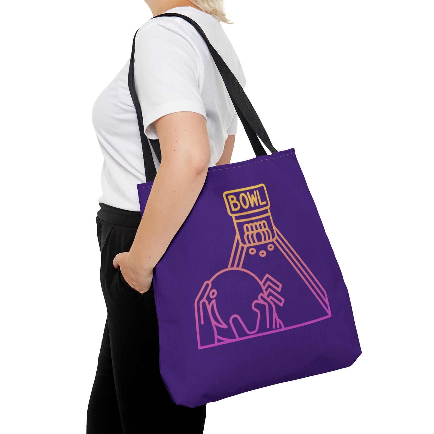 Tote Bag: Bowling Purple