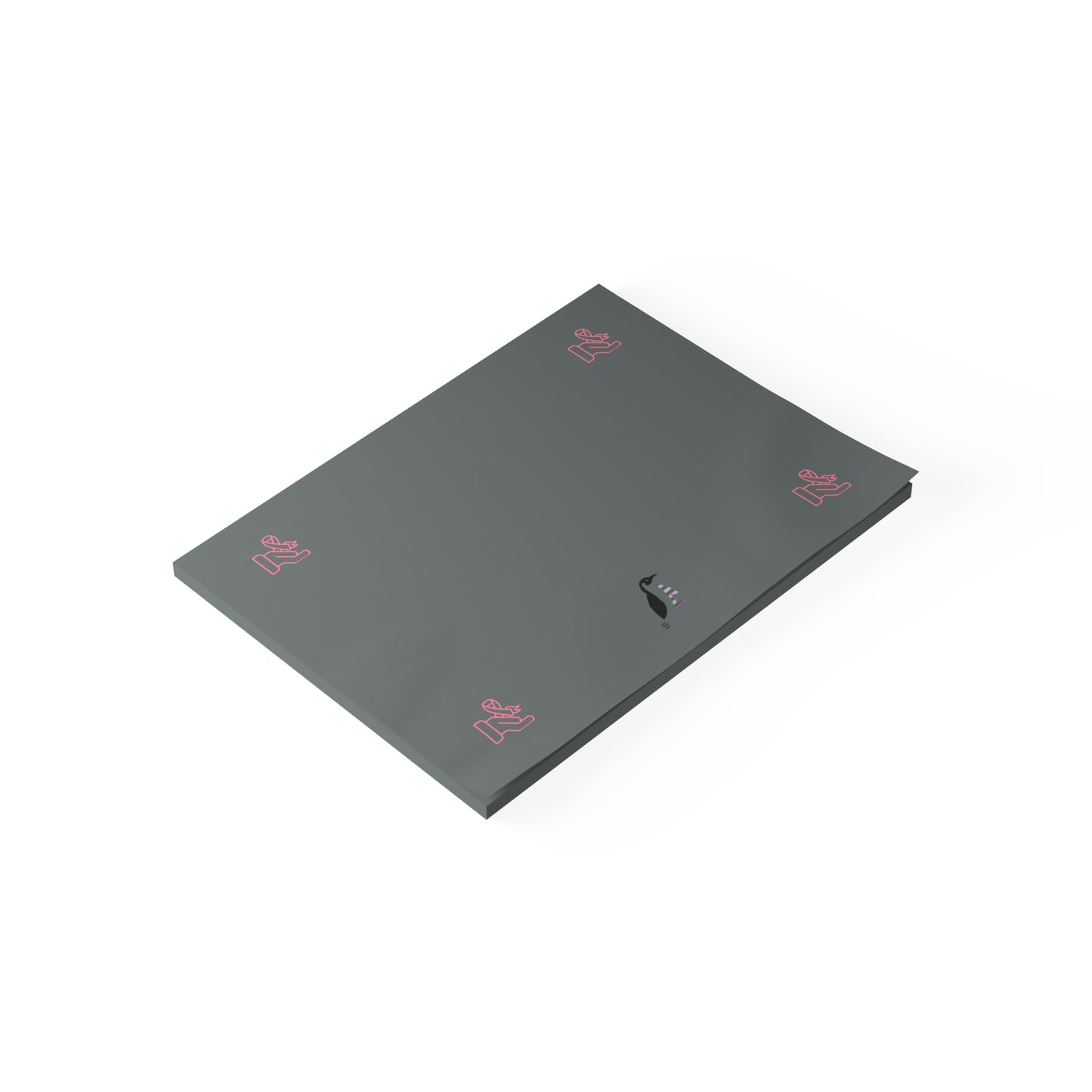 Post-it® Note Pads: Fight Cancer Dark Grey