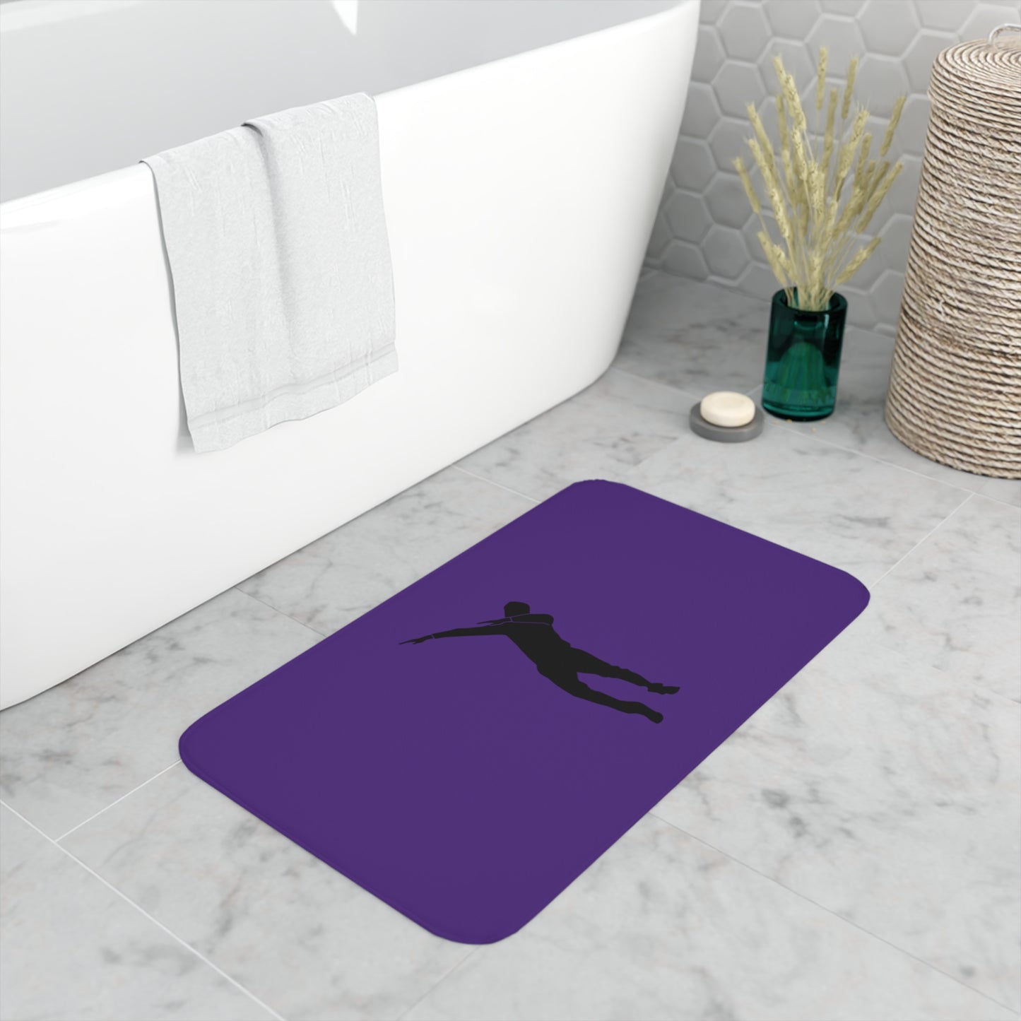 Memory Foam Bath Mat: Dance Purple