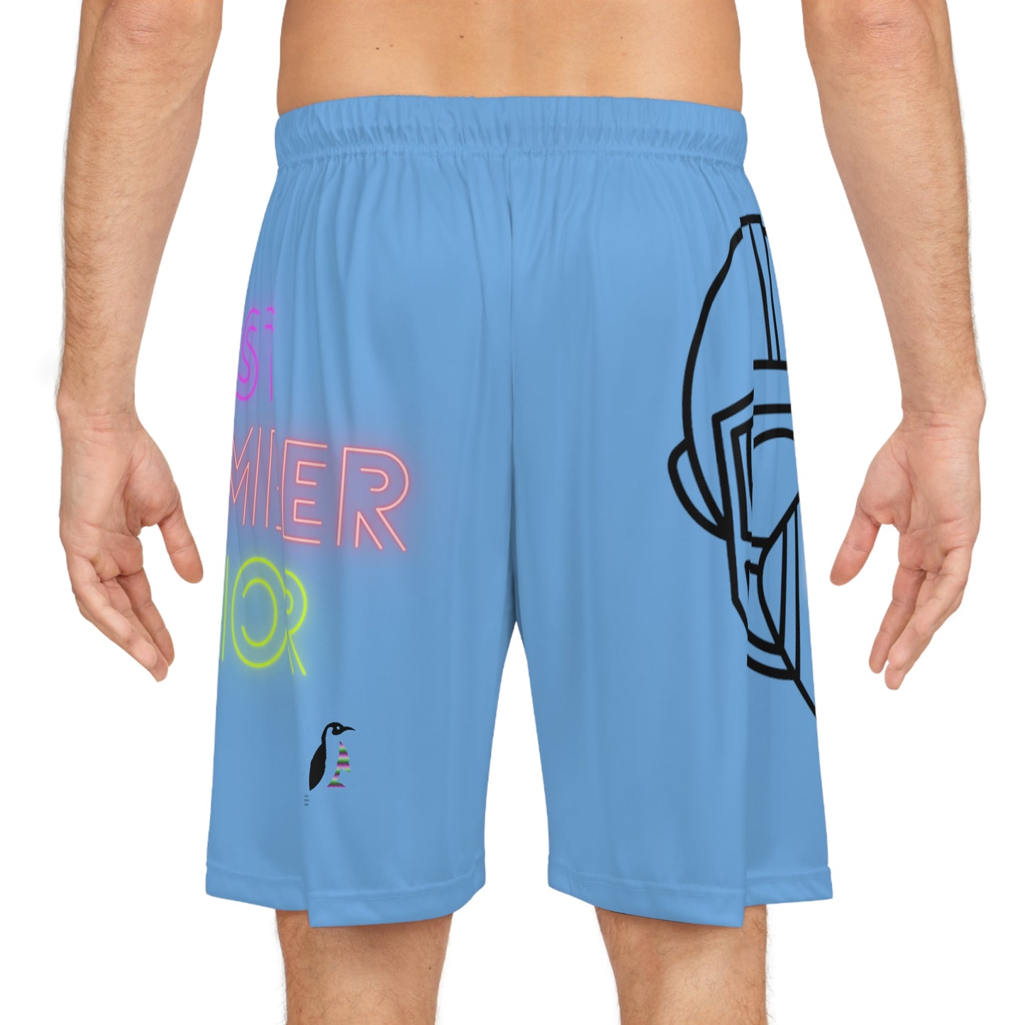 Basketball Shorts: Football Lite Blue