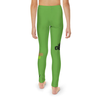 Youth Full-Length Leggings: Racing Green