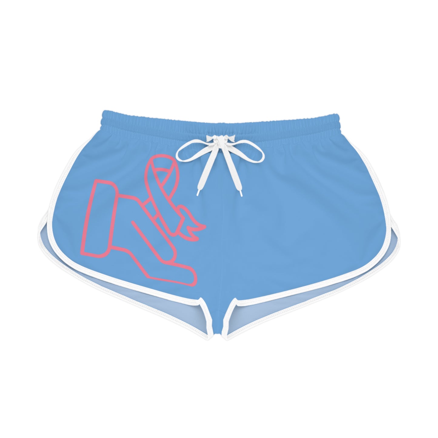 Women's Relaxed Shorts: Fight Cancer Lite Blue