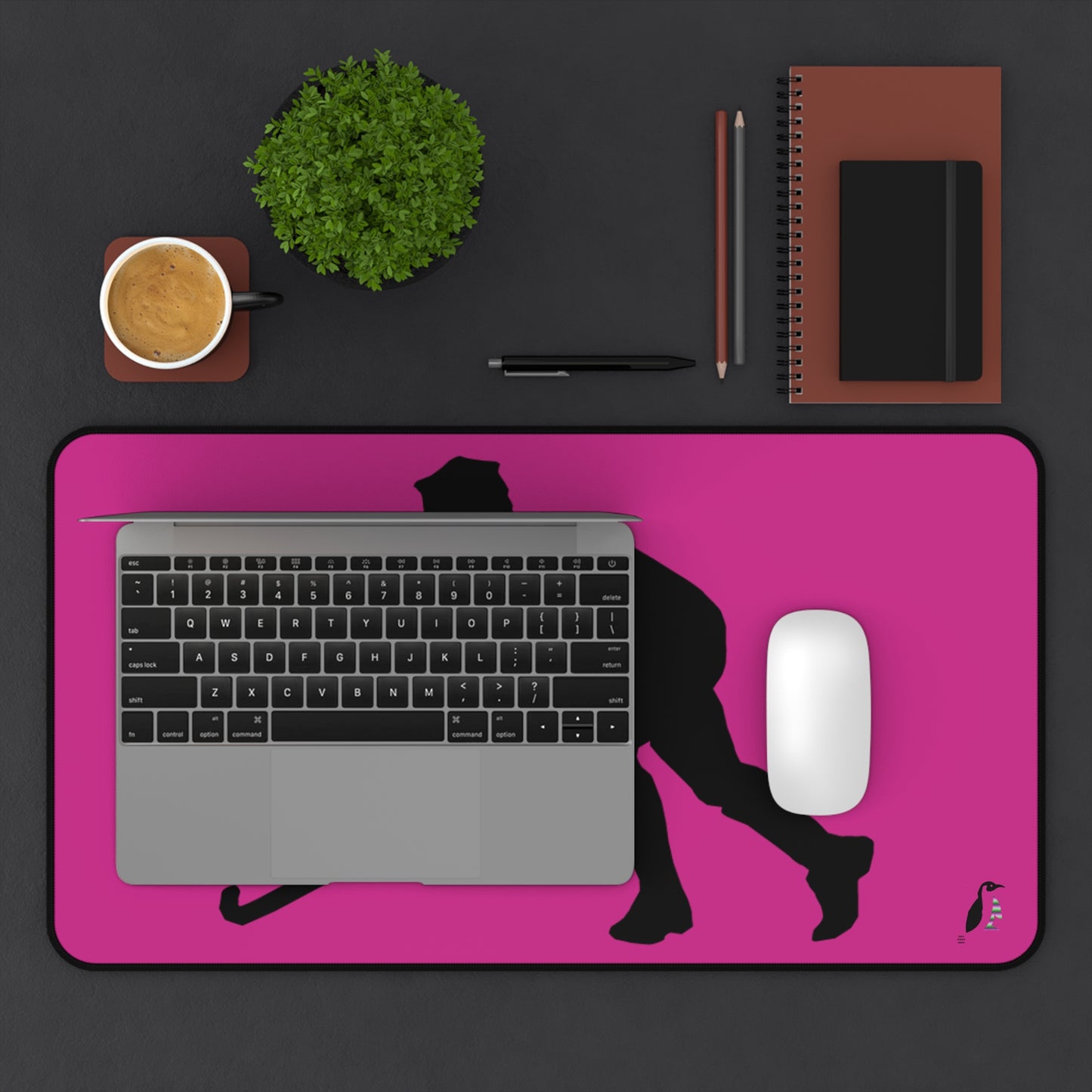 Desk Mat: Hockey Pink