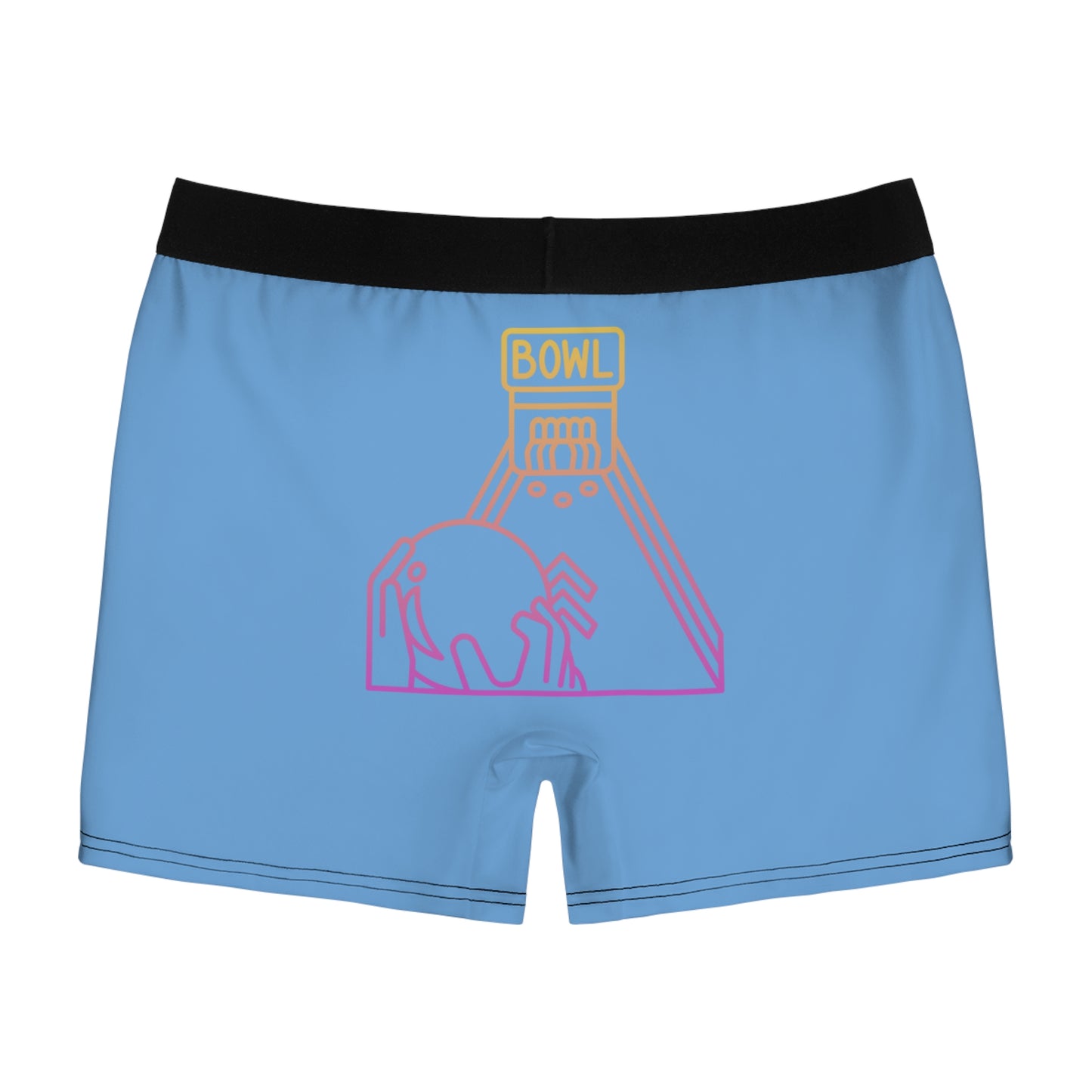 Men's Boxer Briefs: Bowling Lite Blue