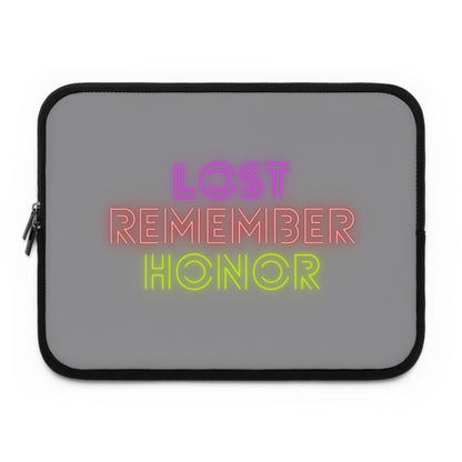 Laptop Sleeve: Lost Remember Honor Grey